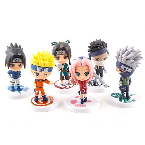 Naruto Conjunto 6 Bonecos