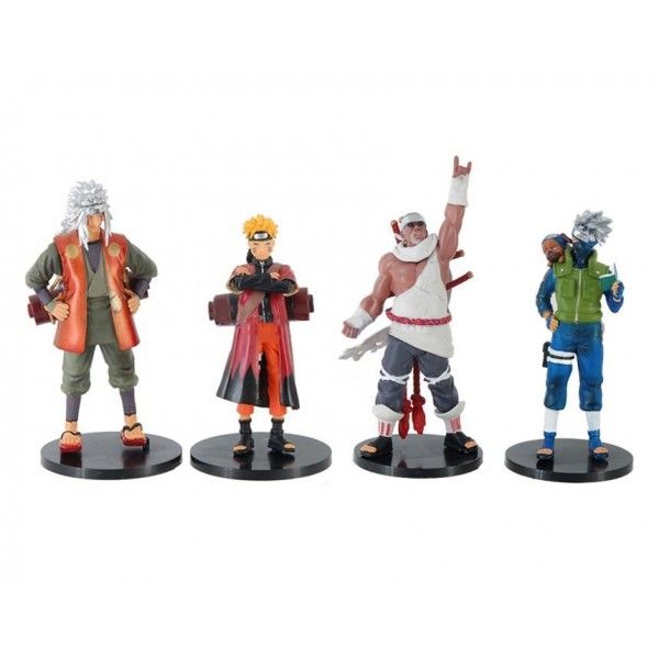 Naruto - Conjunto de 4 Bonecos