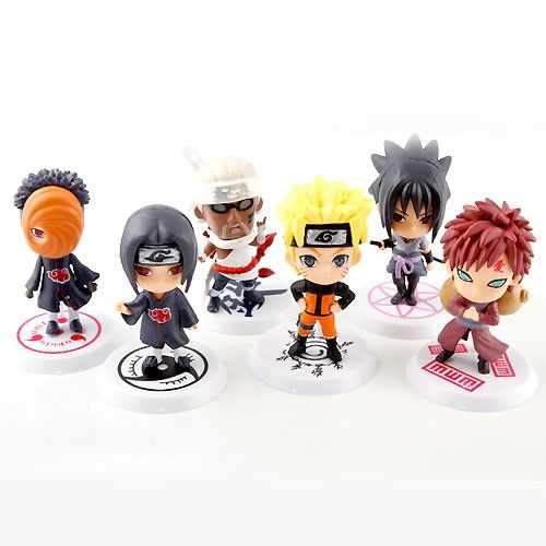 Naruto Conjunto 6 Bonecos